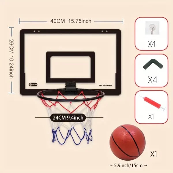 Aro de baloncesto sin perforaciones para interiores - Imagen 3
