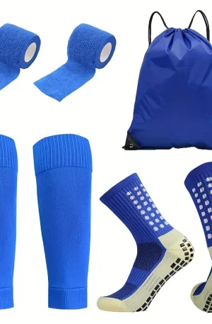 4 piezas de calcetines de fútbol y conjunto de accesorios